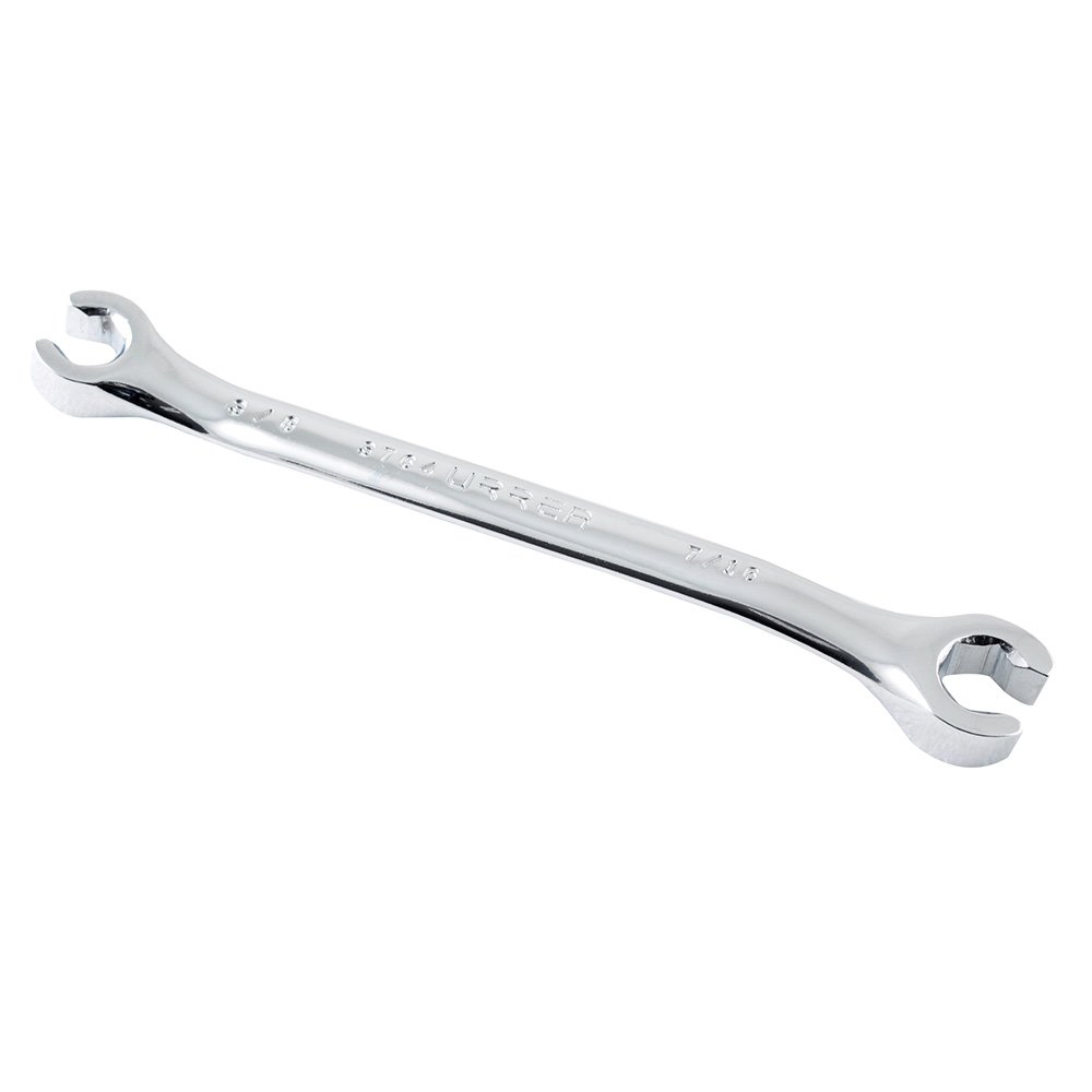 6 Pza Llave abocinada pulido espejo en pulgadas, 6 puntas, 3/8" x 7/16" Urrea