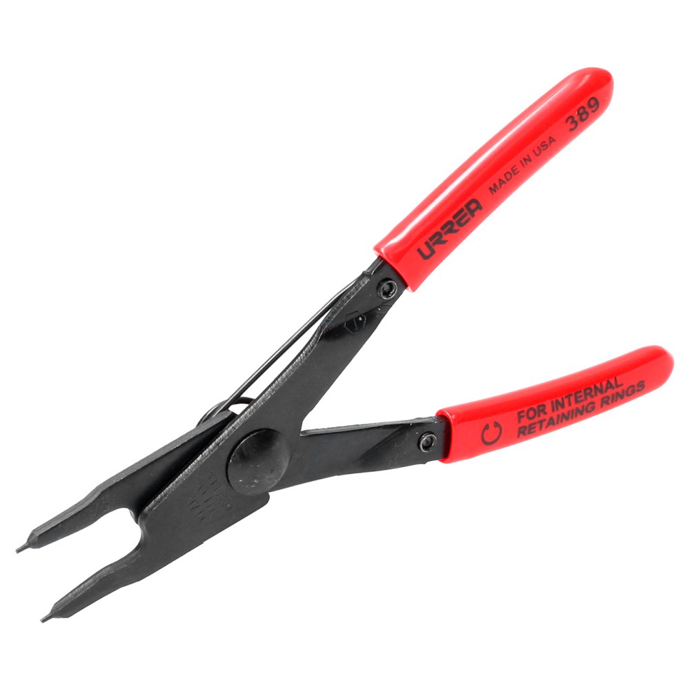 3 Pza Pinza para anillos de retención con mango rubber grip fijas tipo interno ángulo de 0° Urrea