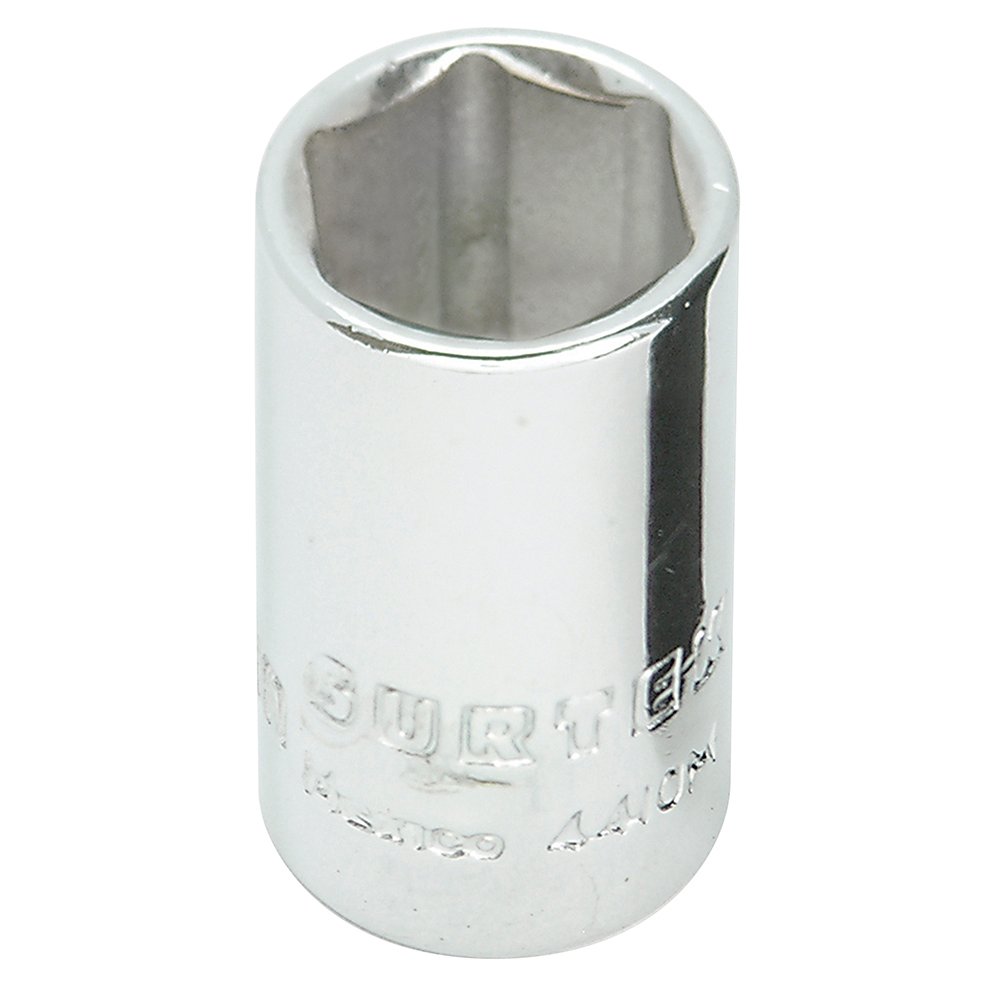 6 Pza Dado cuadro de 1/4", 6 puntas, métrico, 10 mm Surtek