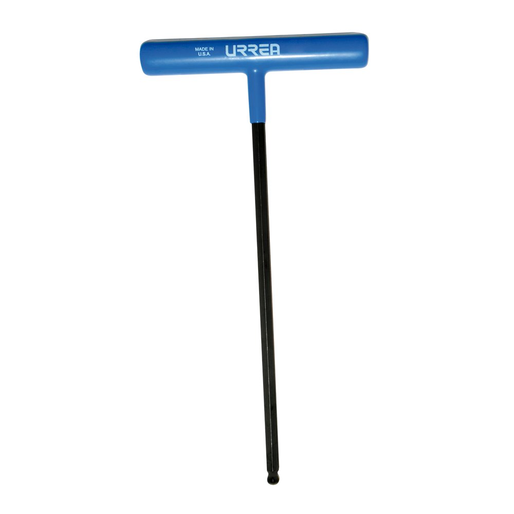 2 Pza Llave hexagonal larga tipo "T" punta de bola ergonómica métrica, 9 mm Urrea