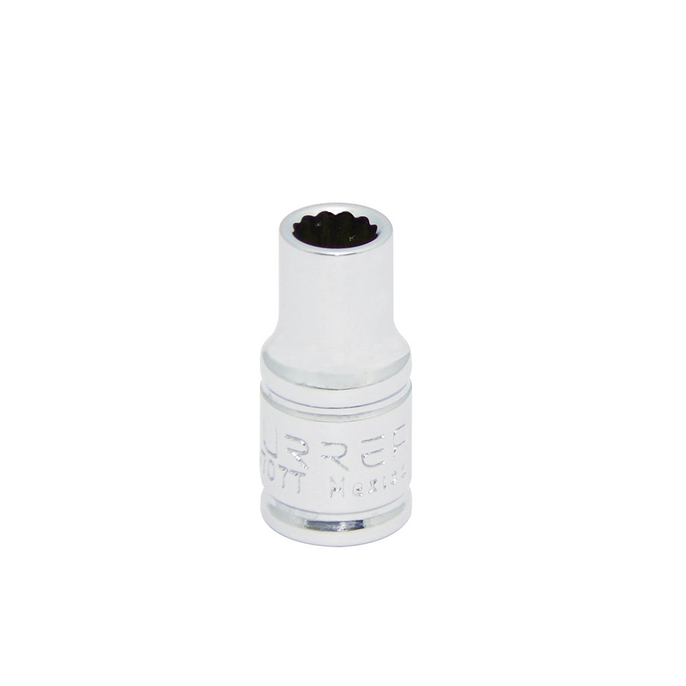6 Pza Dado cuadro de 1/4", 12 puntas, en pulgadas, 7/32" Urrea