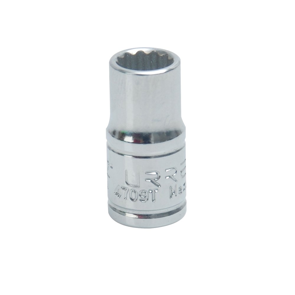 6 Pza Dado cuadro de 1/4", 12 puntas, en pulgadas, 9/32" Urrea