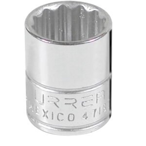 6 Pza Dado cuadro de 1/4", 12 puntas, en pulgadas, 9/16" Urrea