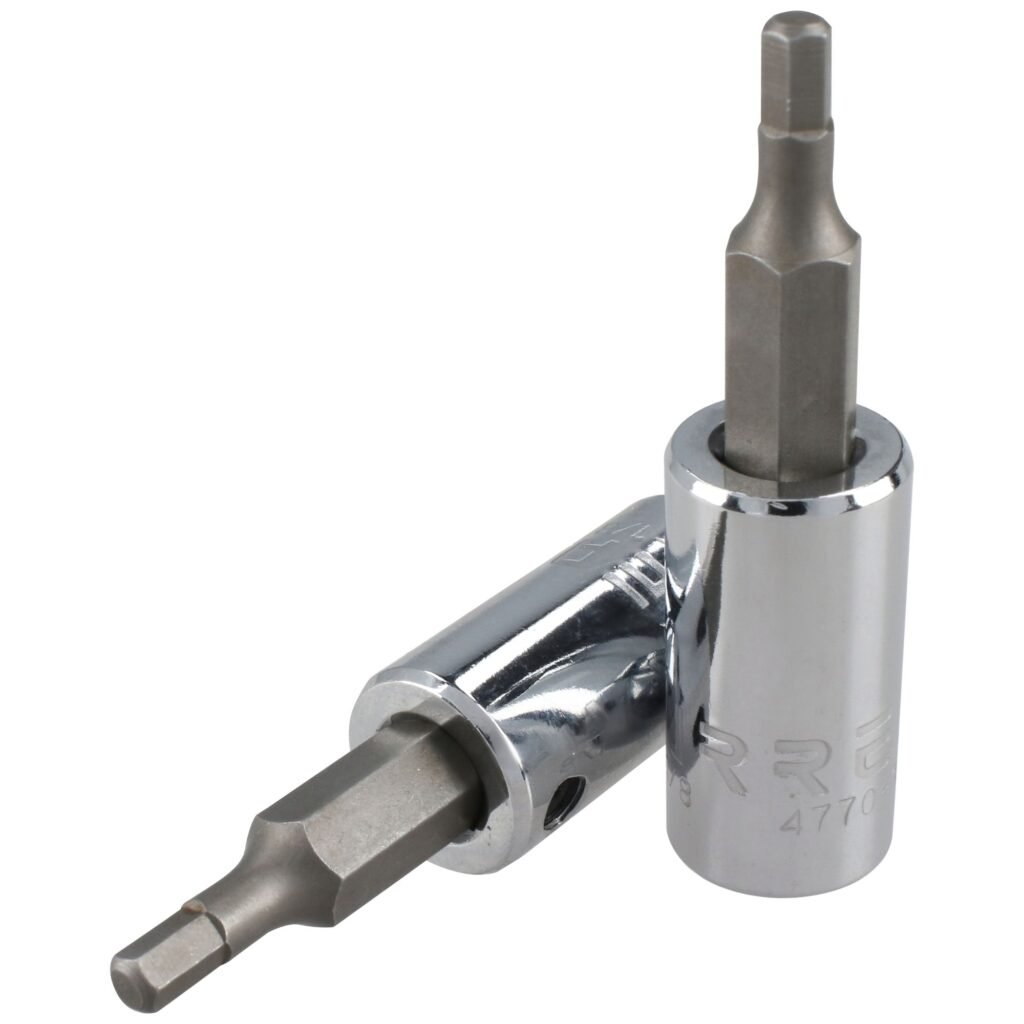 6 Pza Dado con punta hexagonal cuadro de 1/4", en pulgadas, 3/32" Urrea