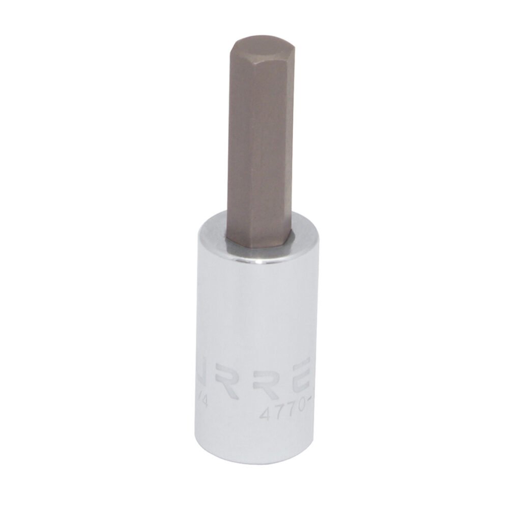6 Pza Dado con punta hexagonal cuadro de 1/4", en pulgadas, 7/64" Urrea