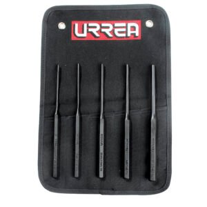 Juego de punzones botadores rectos largos, 5 piezas Urrea
