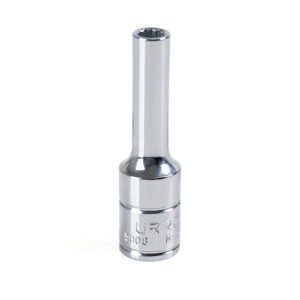 6 Pza Dado largo cuadro de 3/8", 12 puntas, en pulgadas, 1/4" Urrea