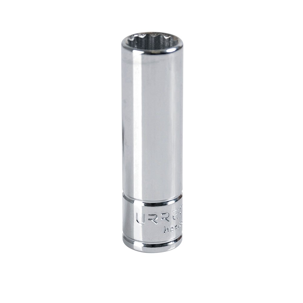 6 Pza Dado largo cuadro de 3/8", 12 puntas, en pulgadas, 5/8" Urrea
