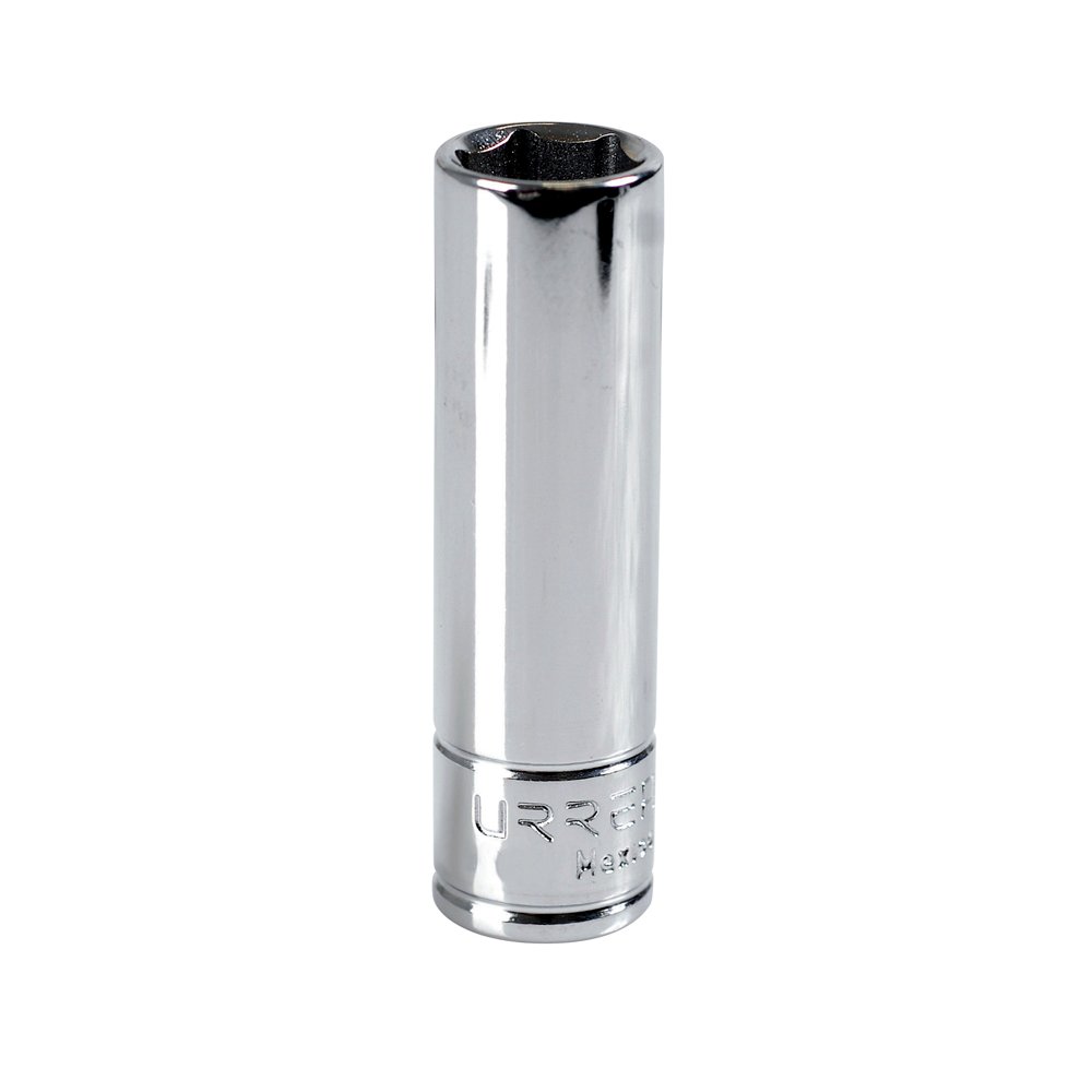6 Pza Dado largo cuadro de 3/8", 6 puntas, en pulgadas, 1" Urrea