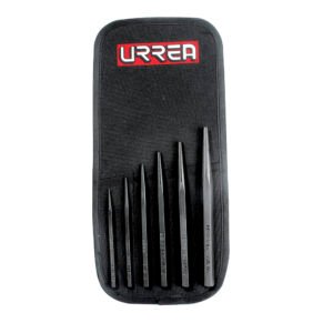Juego de punzones guía botador cortos, 6 piezas Urrea
