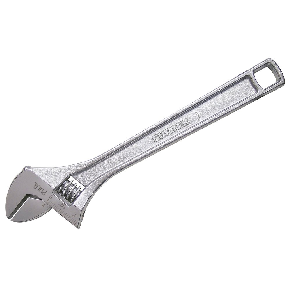 6 Pza Llave ajustable cromada 10" Surtek
