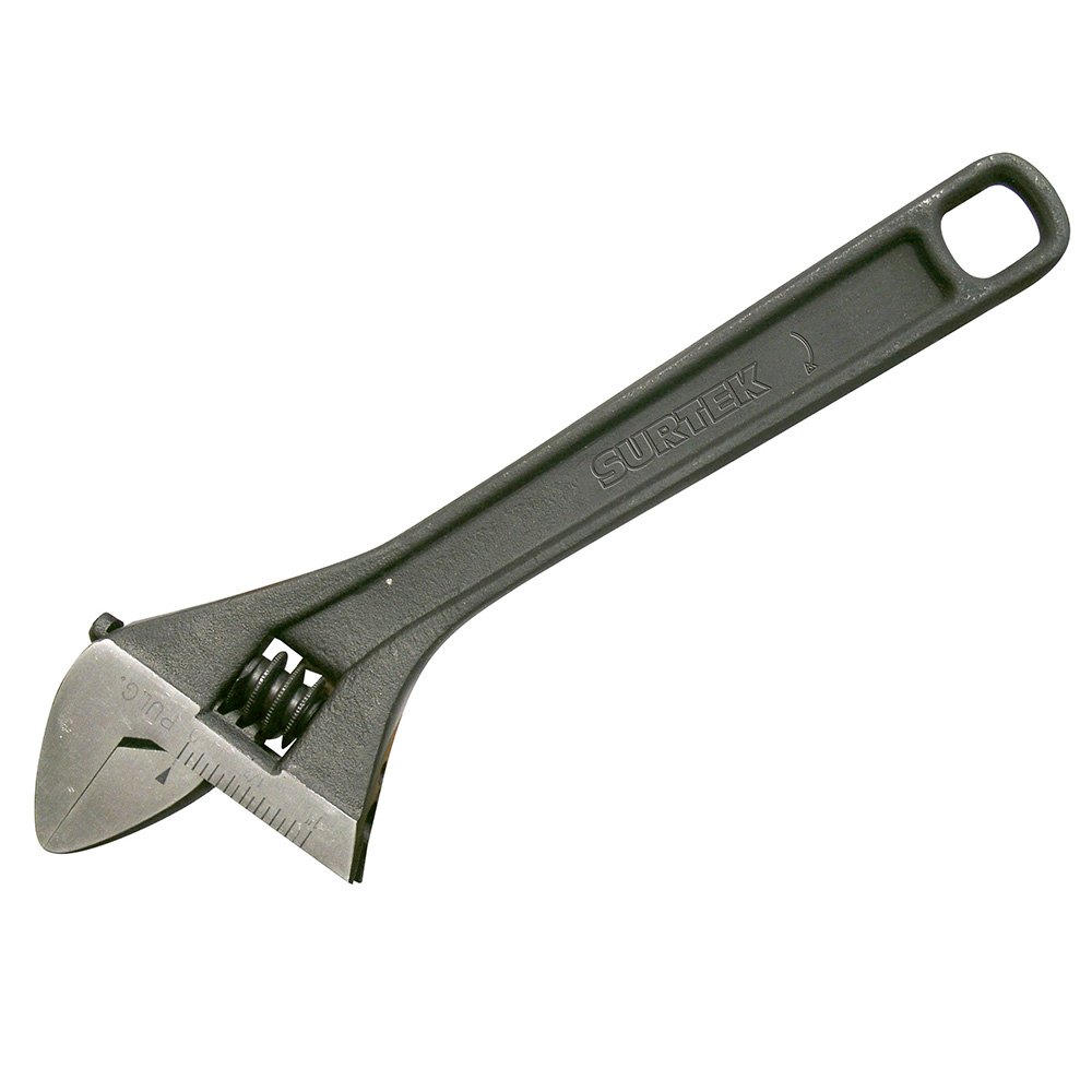 6 Pza Llave ajustable pavonada 10" Surtek