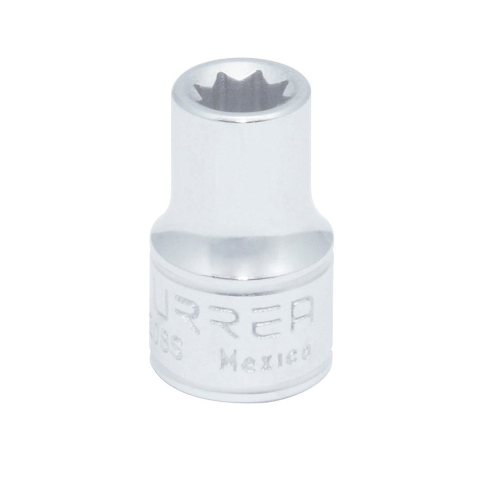6 Pza Dado cuadro de 3/8", 8 puntas, en pulgadas, 1/4" Urrea