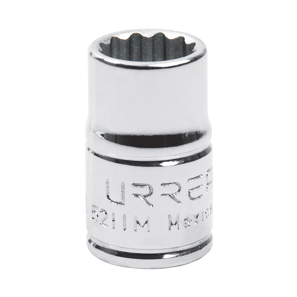 6 Pza Dado cuadro de 3/8", 12 puntas, métrico, 11 mm Urrea