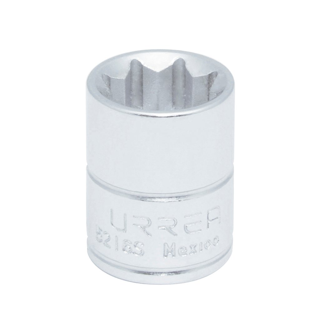 6 Pza Dado cuadro de 3/8", 8 puntas, en pulgadas, 1/2" Urrea