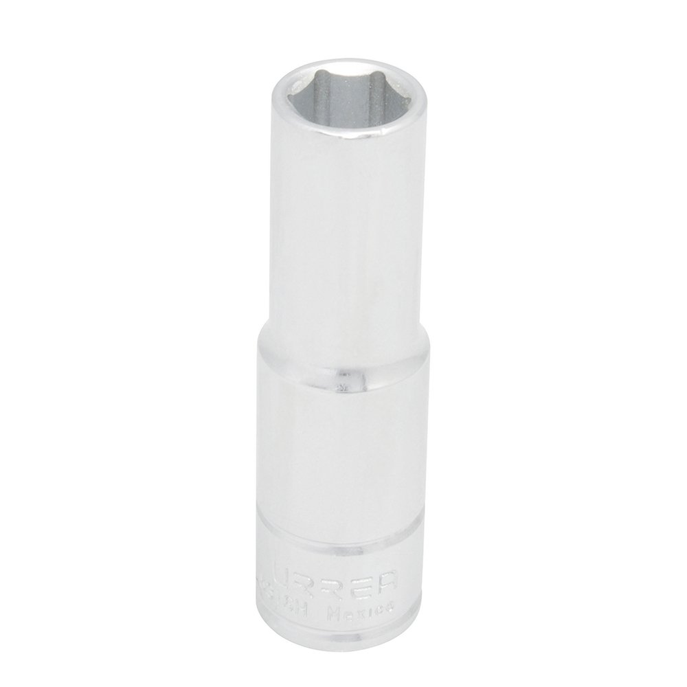 6 Pza Dado largo cuadro de 1/2", 6 puntas, en pulgadas, 7/16" Urrea