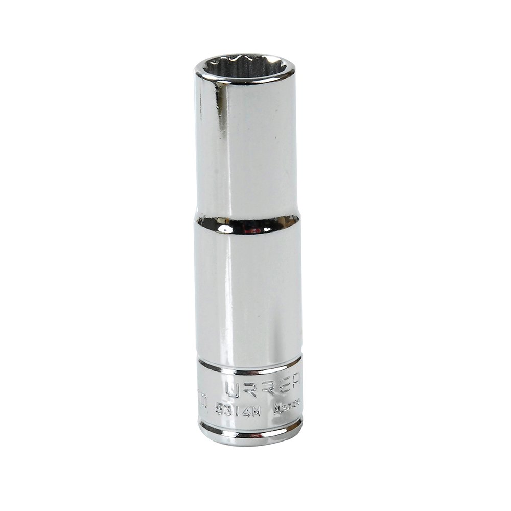 6 Pza Dado largo cuadro de 1/2", 12 puntas, métrico, 14 mm Urrea