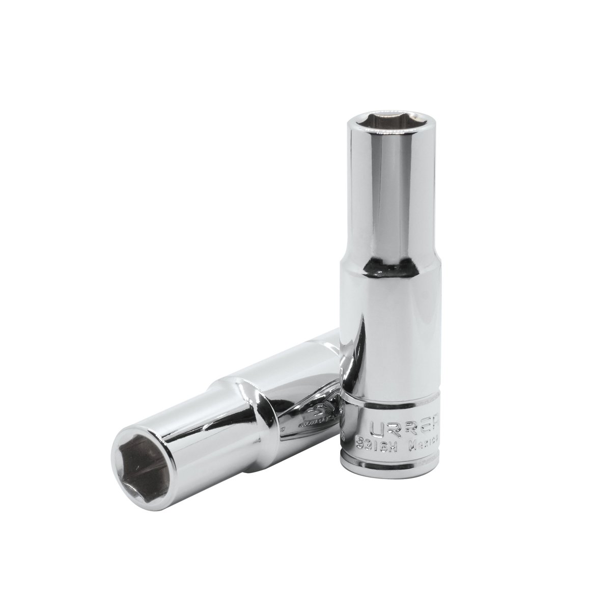 6 Pza Dado largo cuadro de 1/2", 6 puntas, en pulgadas, 9/16" Urrea