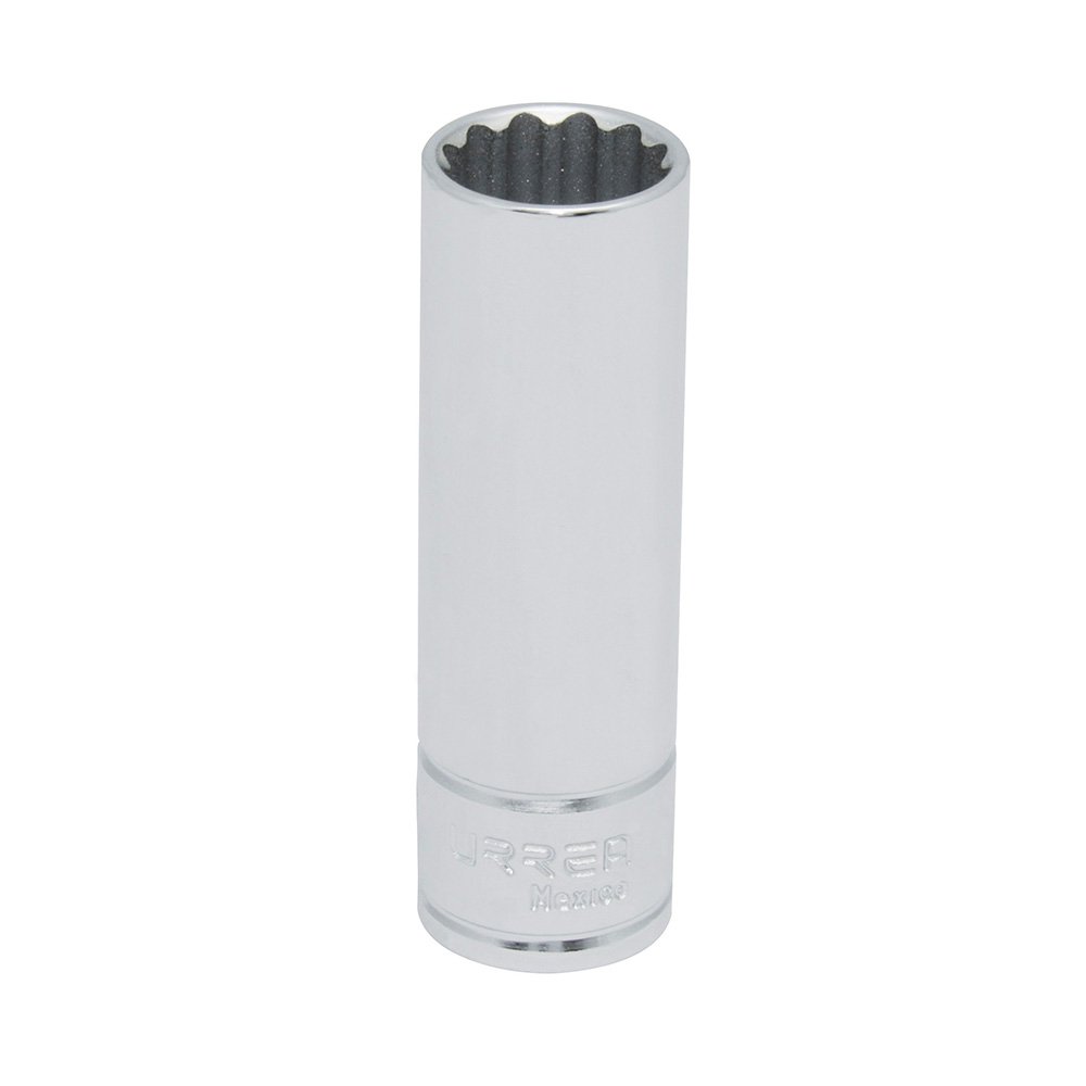 6 Pza Dado largo cuadro de 1/2", 12 puntas, en pulgadas, 3/4" Urrea