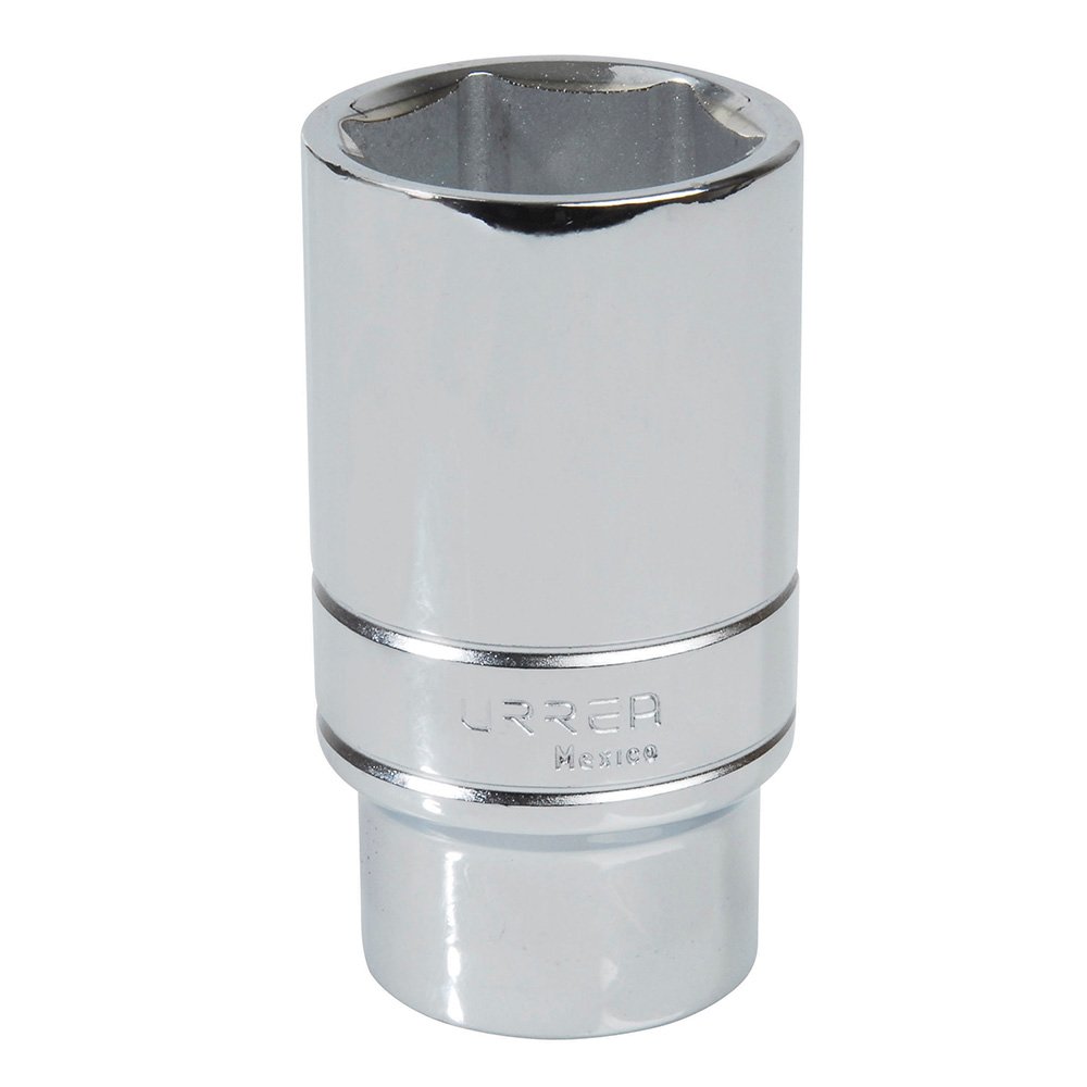 6 Pza Dado largo cuadro de 1/2", 6 puntas, en pulgadas, 1-1/8" Urrea