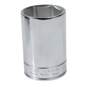 6 Pza Dado largo cuadro de 1/2", 6 puntas, en pulgadas, 1-1/2" Urrea