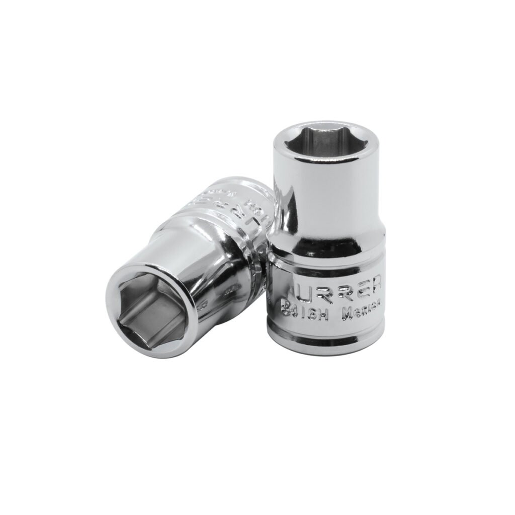6 Pza Dado cuadro de 1/2", 6 puntas, en pulgadas, 1/2" Urrea