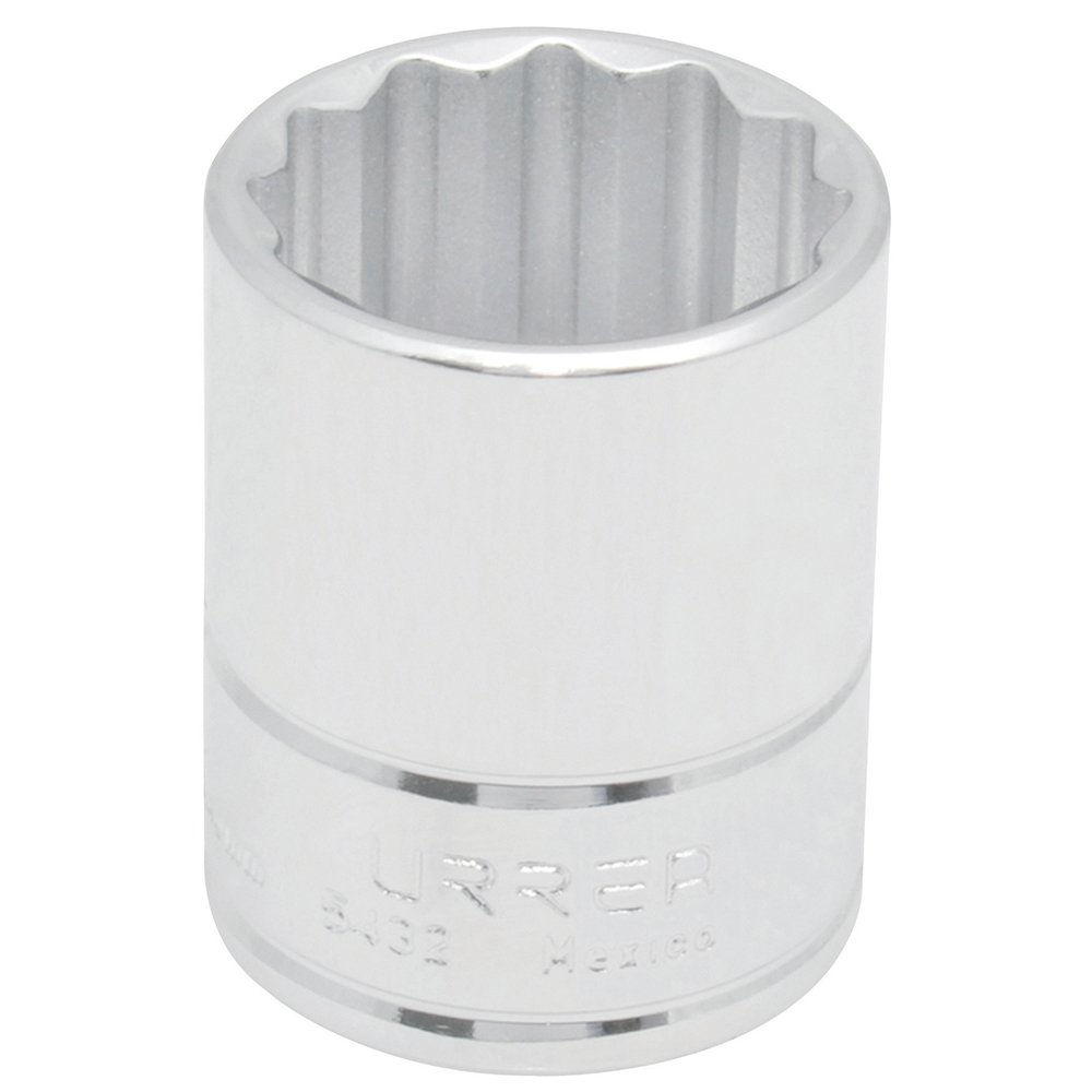 6 Pza Dado cuadro de 1/2", 12 puntas, en pulgadas, 5/8" Urrea