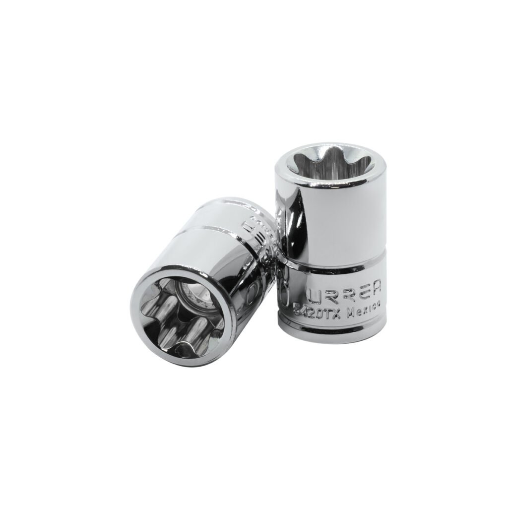 6 Pza Dado torx hembra cuadro de 1/2", E20 Urrea