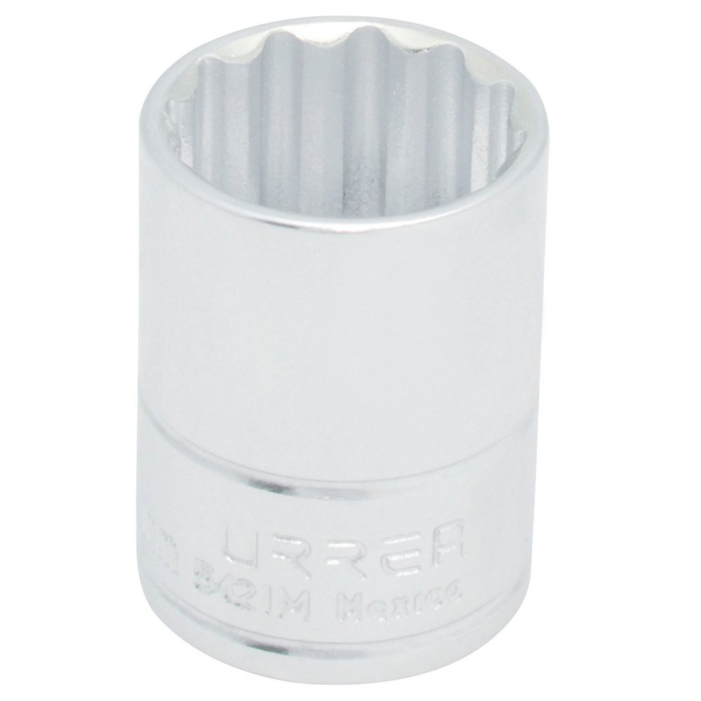 6 Pza Dado cuadro de 1/2", 12 puntas, métrico, 21 mm Urrea