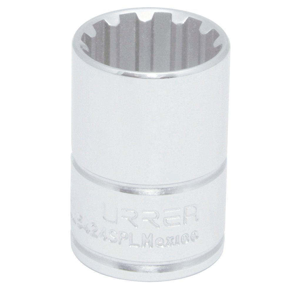 6 Pza Dado spline cuadro de 1/2", # 24 Urrea