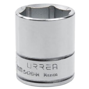 6 Pza Dado cuadro de 1/2", 6 puntas, métrico, 26 mm Urrea