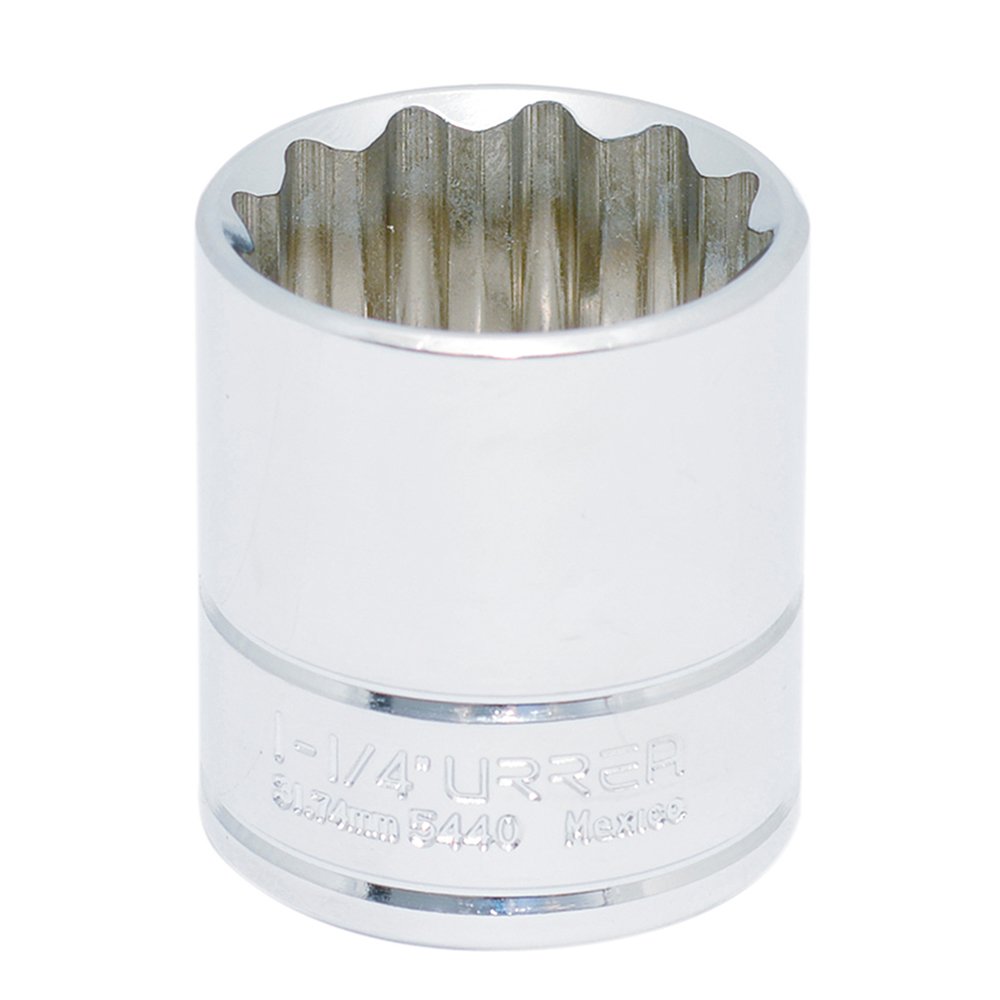 Dado cuadro de 1/2", 12 puntas, en pulgadas, 1-1/4" Urrea