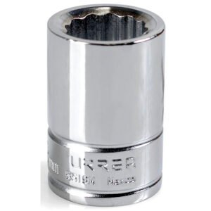 6 Pza Dado cuadro de 3/4", 12 puntas, métrico, 19 mm Urrea