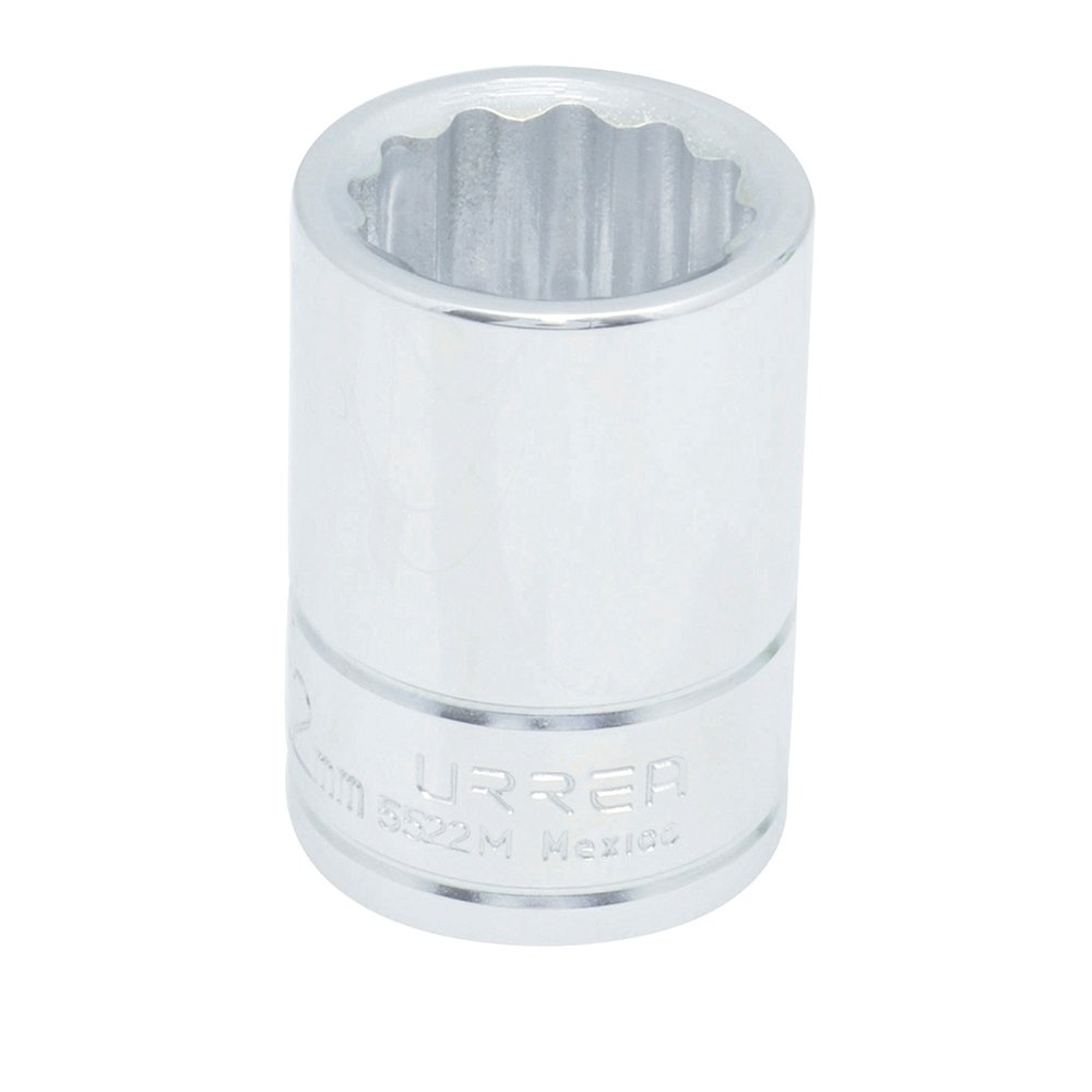 6 Pza Dado cuadro de 3/4", 12 puntas, métrico, 22 mm Urrea