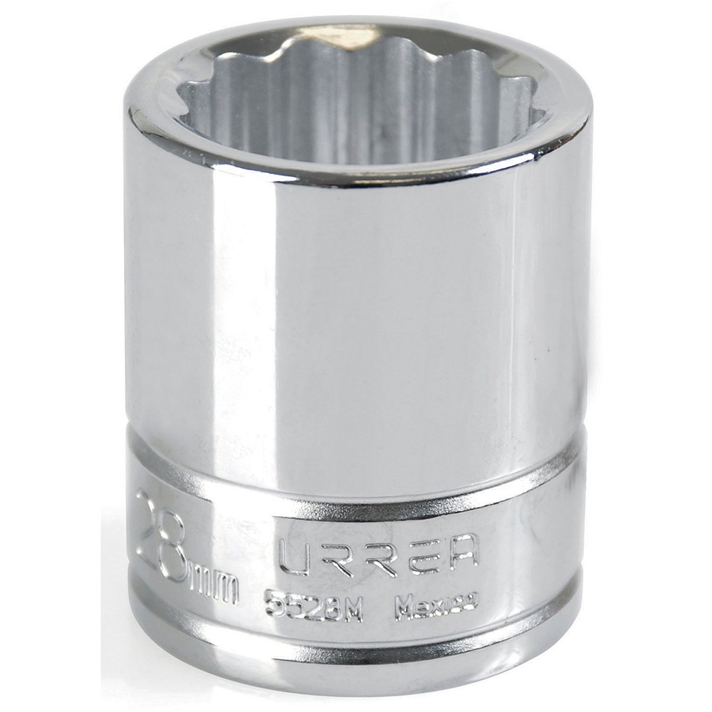 6 Pza Dado cuadro de 3/4", 12 puntas, métrico, 28 mm Urrea