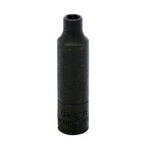 6 Pza Dado de impacto largo cuadro de 1/4", 6 puntas, métrico, 6 mm Urrea