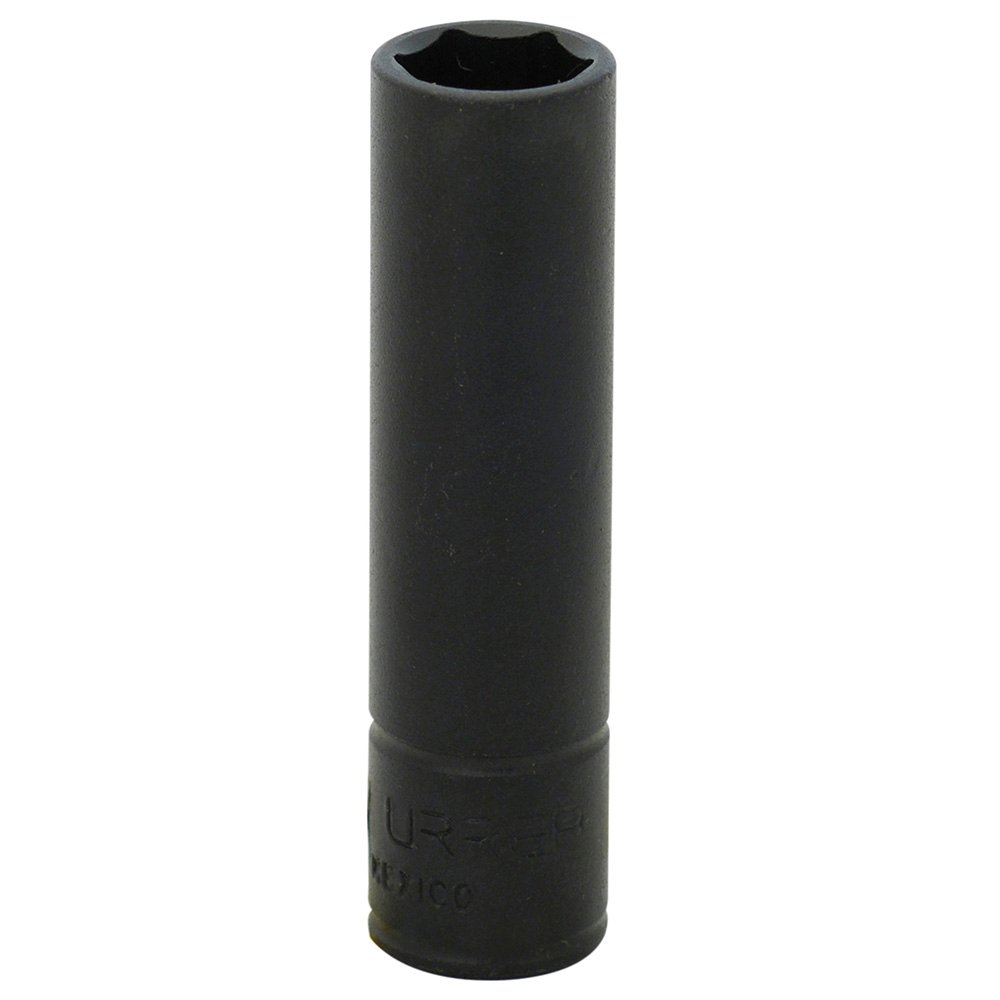 6 Pza Dado de impacto largo cuadro de 1/4", 6 puntas, métrico, 10 mm Urrea