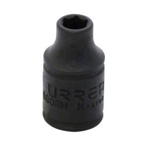 6 Pza Dado de impacto cuadro de 1/4", 6 puntas, en pulgadas, 3/16" Urrea