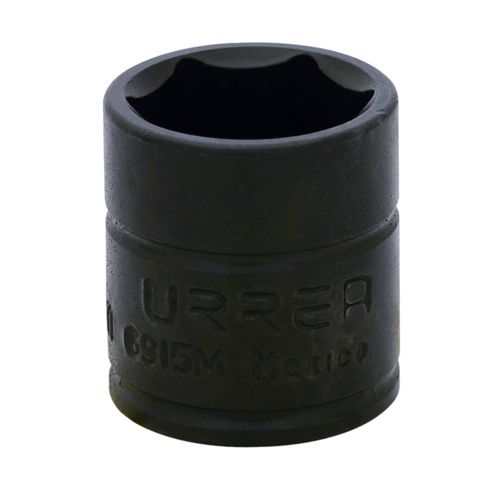 6 Pza Dado de impacto cuadro de 1/4", 6 puntas, métrico, 15 mm Urrea