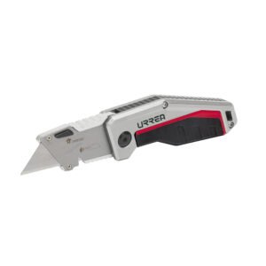 Navaja utilitaria abatible con corta hilo de 7" Urrea