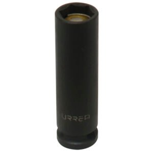 6 Pza Dado de impacto largo con imán cuadro de 3/8", 6 puntas, métrico, 13 mm Urrea