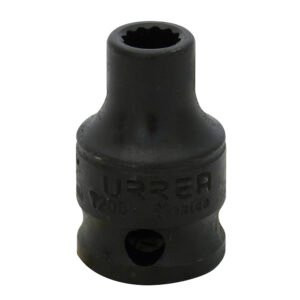 6 Pza Dado de impacto cuadro de 3/8", 12 puntas, en pulgadas, 1/4" Urrea
