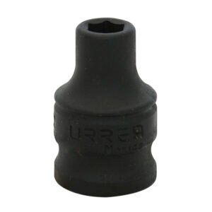 6 Pza Dado de impacto cuadro de 3/8", 6 puntas, en pulgadas, 1/4" Urrea