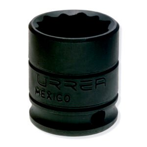 6 Pza Dado de impacto cuadro de 3/8", 12 puntas, en pulgadas, 1/2" Urrea