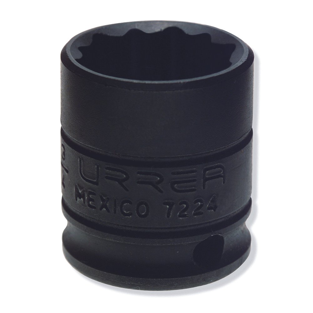 6 Pza Dado de impacto cuadro de 3/8", 12 puntas, en pulgadas, 3/4" Urrea