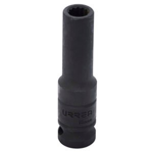 6 Pza Dado de impacto largo cuadro de 1/2", 12 puntas, en pulgadas, 7/16" Urrea
