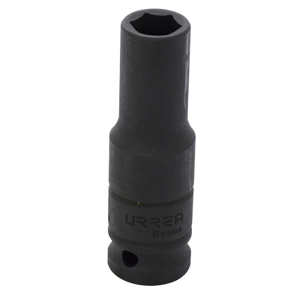 6 Pza Dado de impacto largo cuadro de 1/2", 6 puntas, en pulgadas, 7/16" Urrea