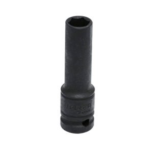 6 Pza Dado de impacto pared delgada cuadro de 1/2", 6 puntas, en pulgadas, 9/16" Urrea