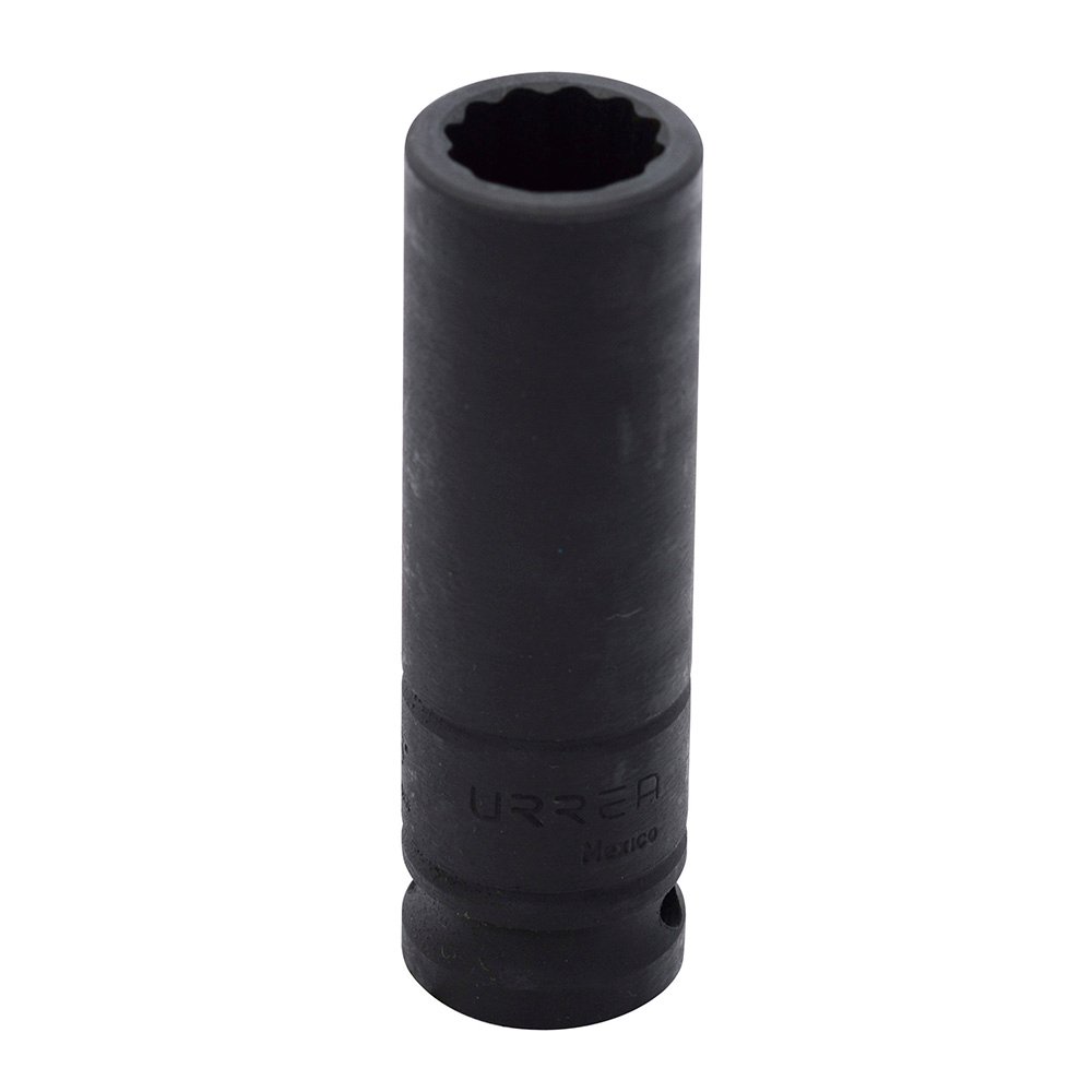 6 Pza Dado de impacto largo cuadro de 1/2", 12 puntas, en pulgadas, 11/16" Urrea
