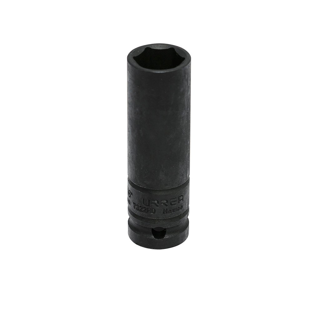 6 Pza Dado de impacto pared delgada cuadro de 1/2", 6 puntas, en pulgadas, 11/16" Urrea